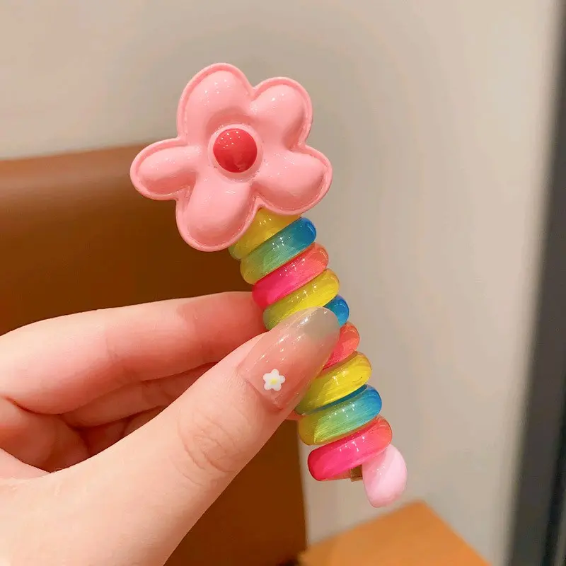 Aksesoris Rambut Anak Import Karet Ulir lucu cantik Fashion HARGA UNTUK 1PC Perempuan 5