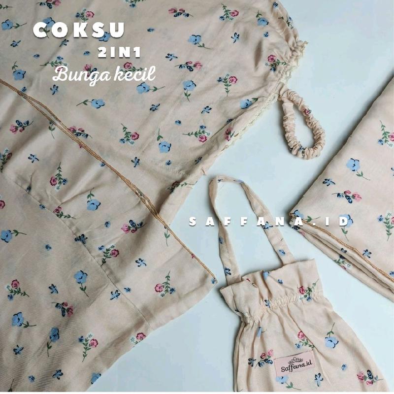 Mukena Anak 2in1 usia 7-15 Tahun Rempel Rayon Motif Pita 8