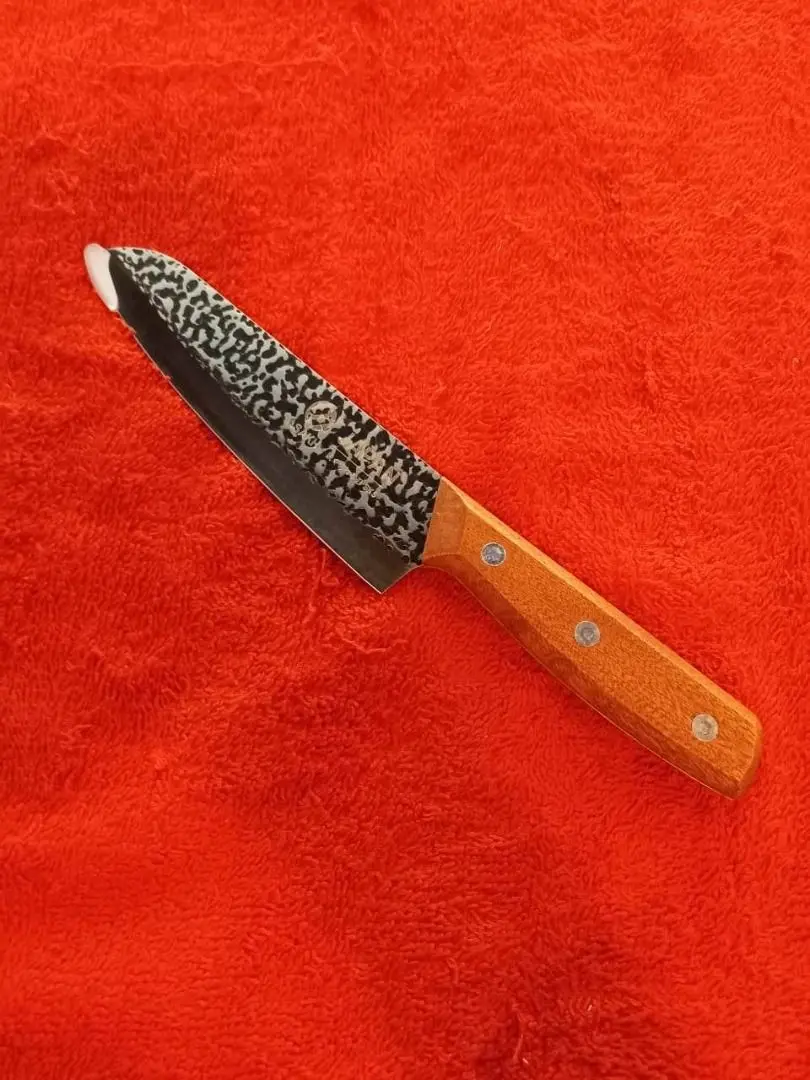 ASAKH Hammer Forged Santoku Knife 155mm Blade