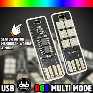 LAMPU LED RGB TOUCH USB SENTUH MULTI MODE BANYAK WARNA