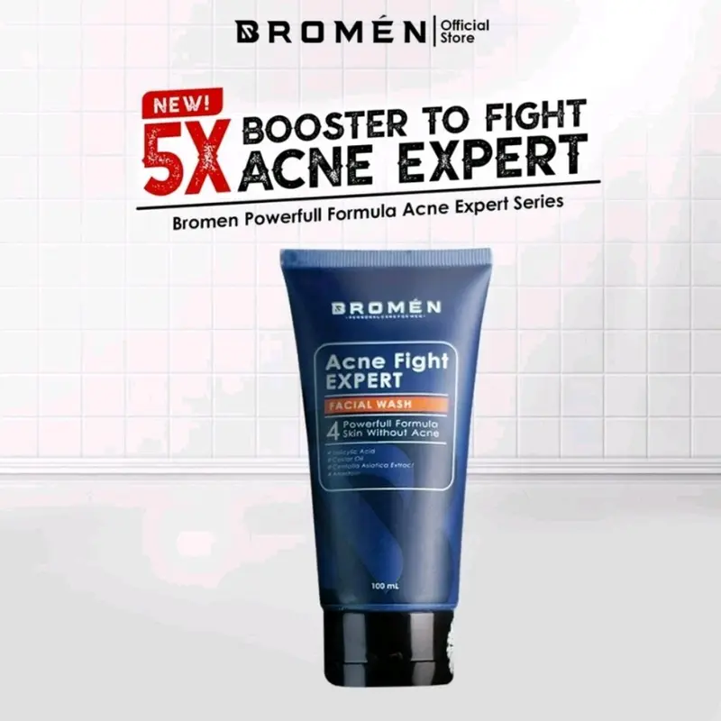 ￼Sabun Muka BROMEN Acne Facial Wash Solusi atasi jerawat membandel Pria 1