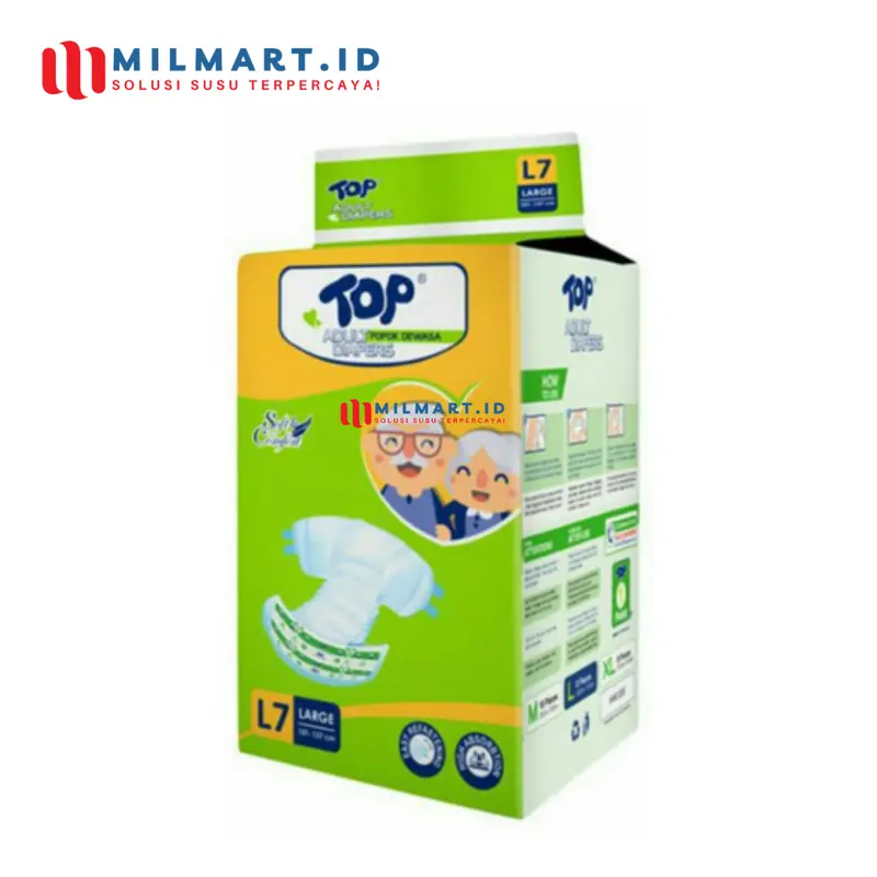 Top Popok Dewasa L Isi 7 Top Tipe Tape Adult Diapers Popok Perekat Pempers Dewasa 0