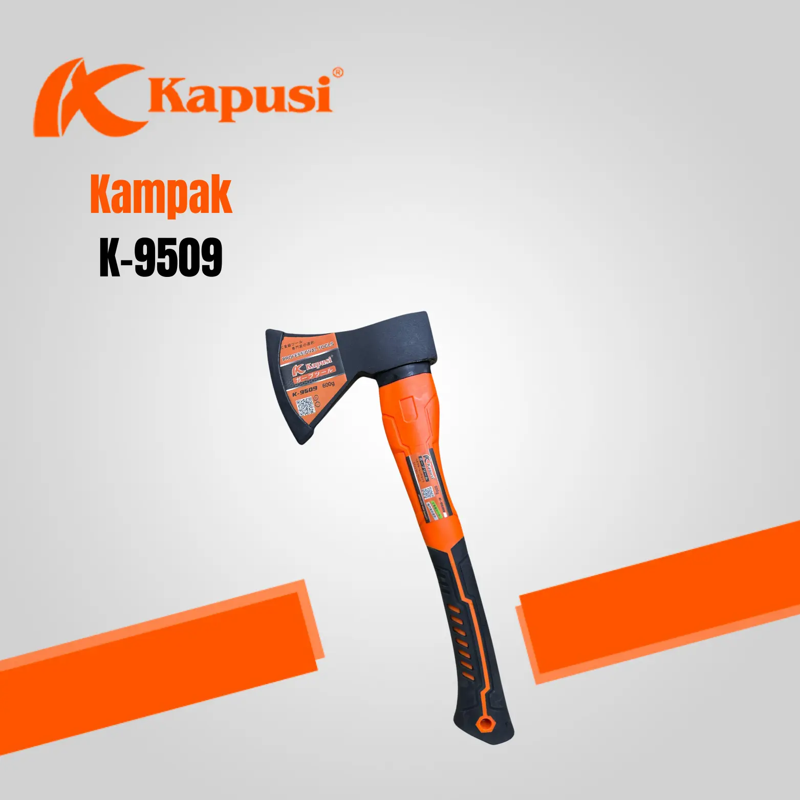 Kapusi Kampak gagang fiber Berkualitas Original Kampak Kayu 600gr