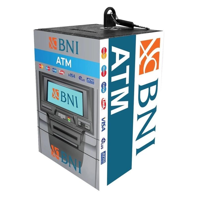 Celengan ATM Murah Jumbo 15x20 Karakter Mini Bank Dengan Kunci Kotak Penyimpanan Uang Tabungan Kunci Viral Anti Rayap 7