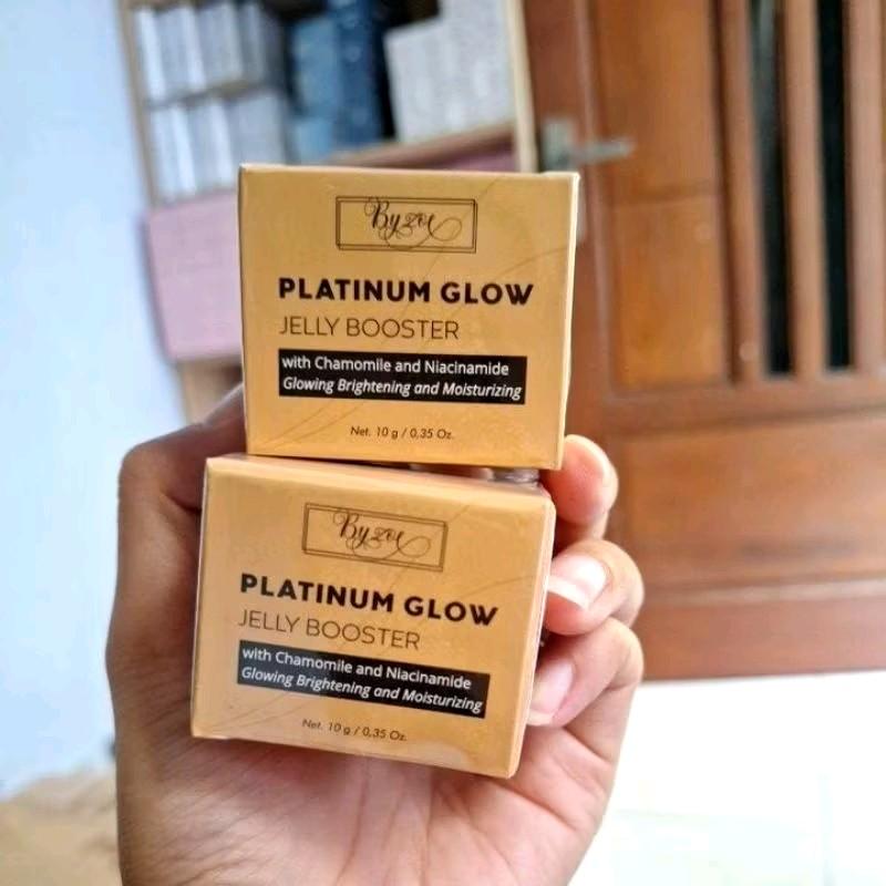 Byzoe Glowing Booster Platinum Glow jelly booster mencerahkan mengencangkan wajah Memutihkan Pelembab Pencerah Hitam Perawatan 3