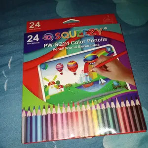 Pensil Warna / Pensil warna 24 warna / Colour Pencil PW-SQ24 Hello Fancy