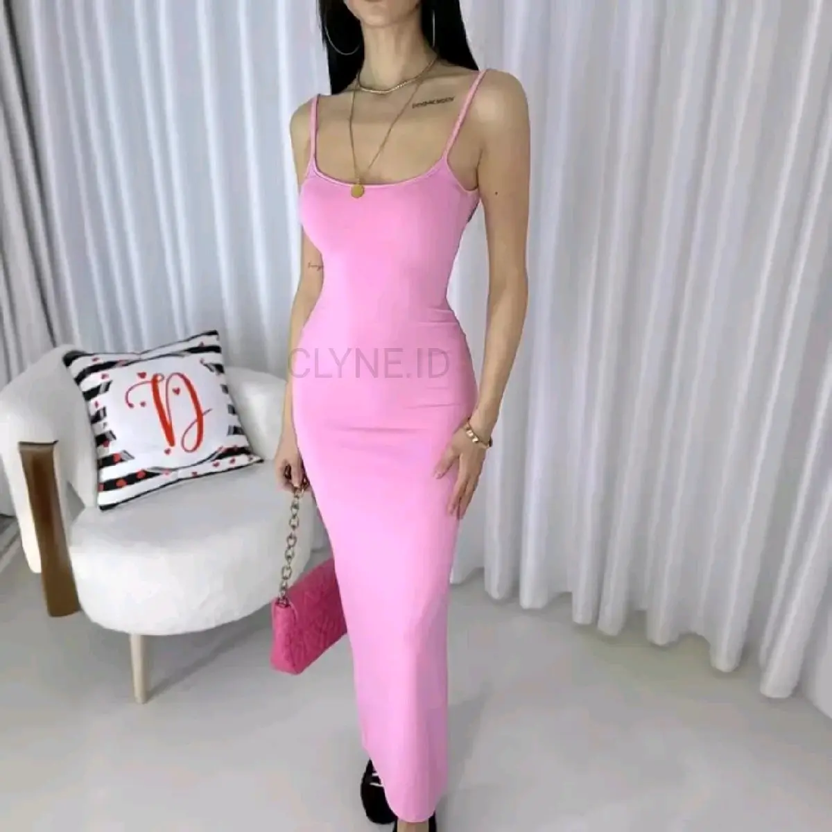 MAXI BODYCON LONG DRESS  PARTY KOREAN STYLE BODYCON TERLARIS // TANKTOP Wanita MAXI DRESS BODY FIT PREMIUM QUALITY Formal Panjang Mini