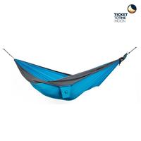 Gambar Ticket To The Moon King Size Hammock Aqua & Dark Grey Ayunan Camping Outdoor dari Ticket To The Moon Kab. Badung 2 Tokopedia