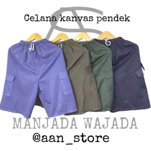 Paket Hemat Dpt 5Pcs Celana Kanvas Semi Jeans Kolor Harian Santai Abu Cargo Karet Melar Nyaman Lembut Casual Pria