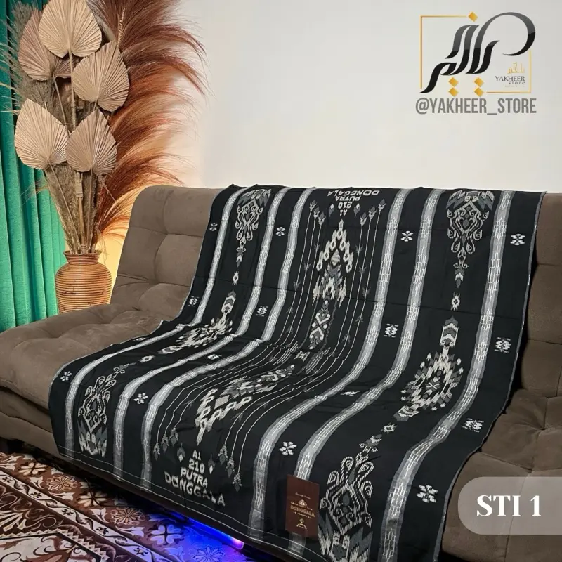 Sarung Putra Donggala A1 210 Original Motif  Songket STI Doby Rayon