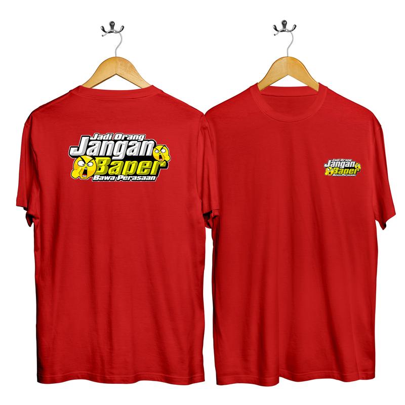 kaos oblong JANGAN BAPER/t-shirt/kaos dewasa/kaos wanita/pria/kaos lengan pendek 4