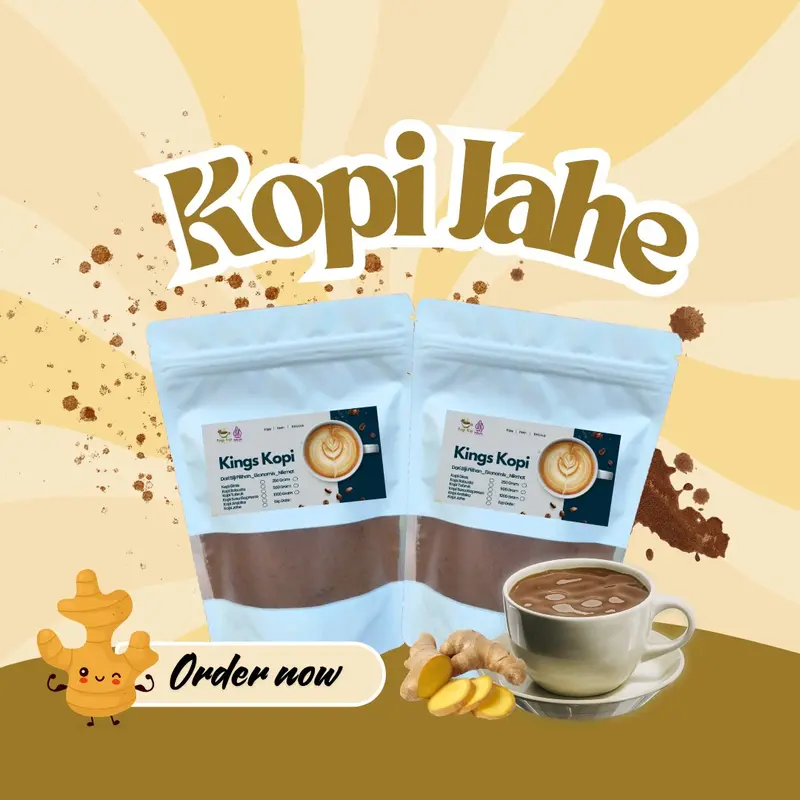 Kopi Bubuk Jahe Merah 500 Gram Rasa Khas Hangat 0