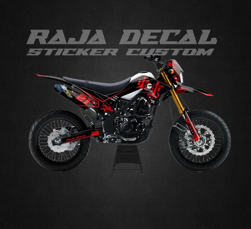 Decal Sticker Kawasaki Dtracker Fullbody Stiker Dekal Supermoto Custom Japanes 016 3