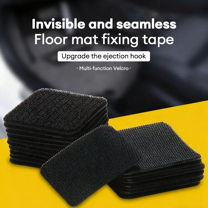 Perekat Velcro Kuat Tanpa Bekas untuk Menempelkan Alas Kaki Mobil, Alas Lantai Anti Selip Velcro【 Moto Best Hub#0520】