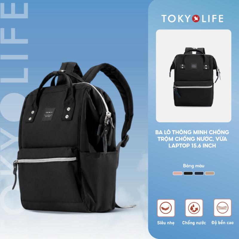 Ba Lô Chống Trộm Chống Thấm Nước TOKYOLIFE 40005732 (Laptop 15.6inch) và 40004604 (Máy 13 inch)