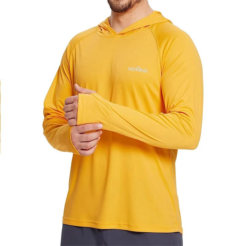 Product Introduction of Sun Protection T-Shirts Mens Long Sleeve Hoodie Casual UV-Proof T-Shirts Breathable Lightweight Quick Dry T shirts Male 8