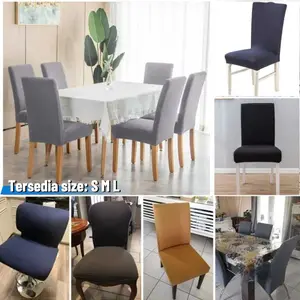 Sarung Pelindung / Kursi makan stretch / Anti gores / Cover kursi elastis modern