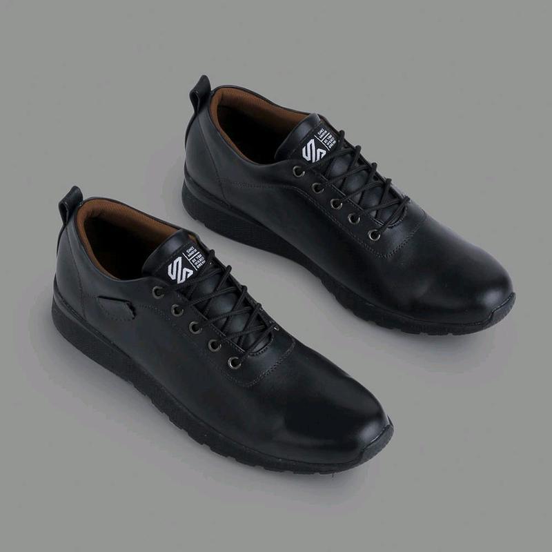 sepatu semi formal pria sepatu cowo sepatu formal Casual Hitam Kerja Shoes 2