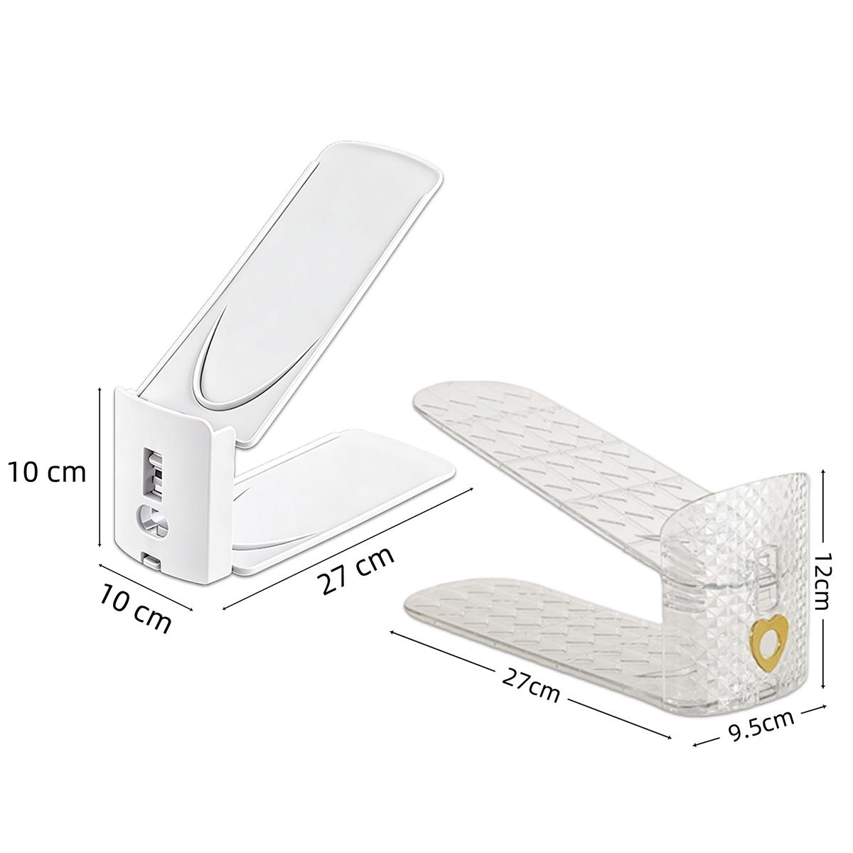 Organizer Sepatu 2 Susun Plastik Shoes Organizer Susun Adjustable Shoe Stacker | Simple Shoe Rack Organizer Plastic Space Saving Double Layer Adjustable Shoe Stand