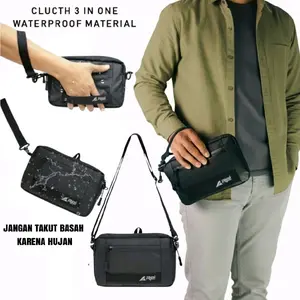 Handbag Clutch Pria Wanita || Tas Selempang Pria Wanita/Tas Tangan Pria Wanita Hitam Tas Waistbag