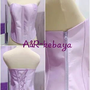 kamisol Satin/ Longtorso Atasa/Daleman Kebaya wanita/ kemben press body