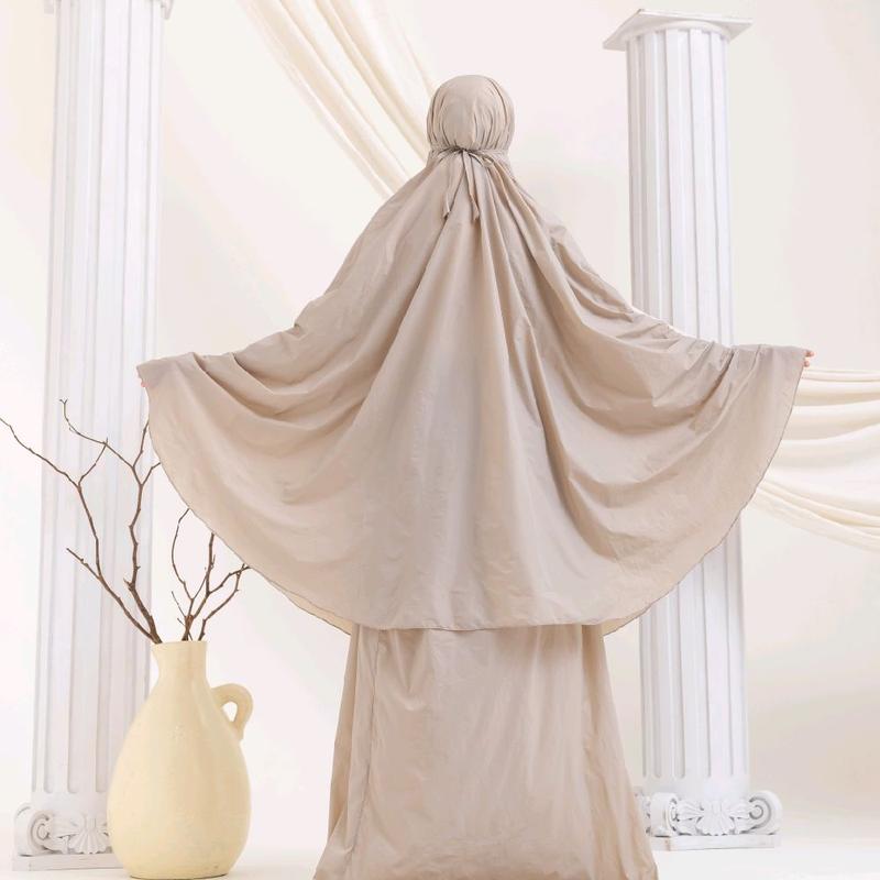 Mukena travel Alula series warna abu-abu, hijrah by shofa marwah, mukena dewasa 4