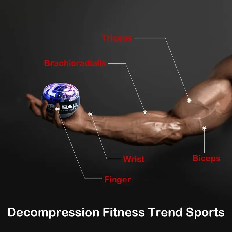 Power Wrist Ball Alat Latihan Tangan Wrist Ball Gyro Spinner Exercise - OUT180 5
