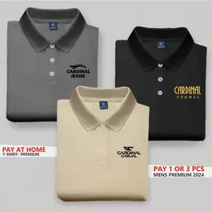 BUY 1 OR 3 PCS - Kerah Polos | Formal | Jeans | Casual | Kaos Kerah Polo Distro Pria wanita Tebal