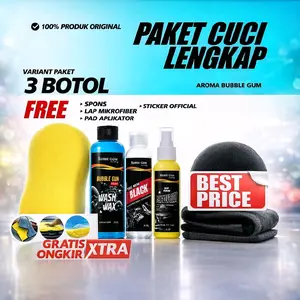 Terlaris No. 1| PAKET CUCI  KENDARAAN LENGKAP FULL BODY 3 ITEAM by HIFOUR CLEAN Auto Care sabun bubble Shampo Motor shampoo krim pembersih permukaan pengkilap perawatan