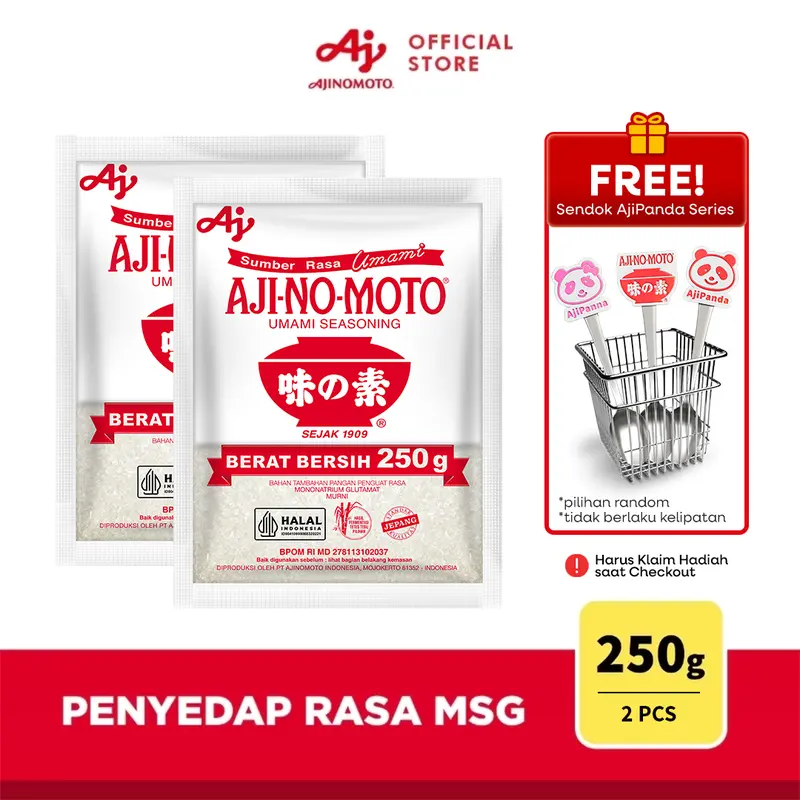 AJI-NO-MOTO Penyedap Rasa MSG Ajinomoto 250g (2 pcs) 0