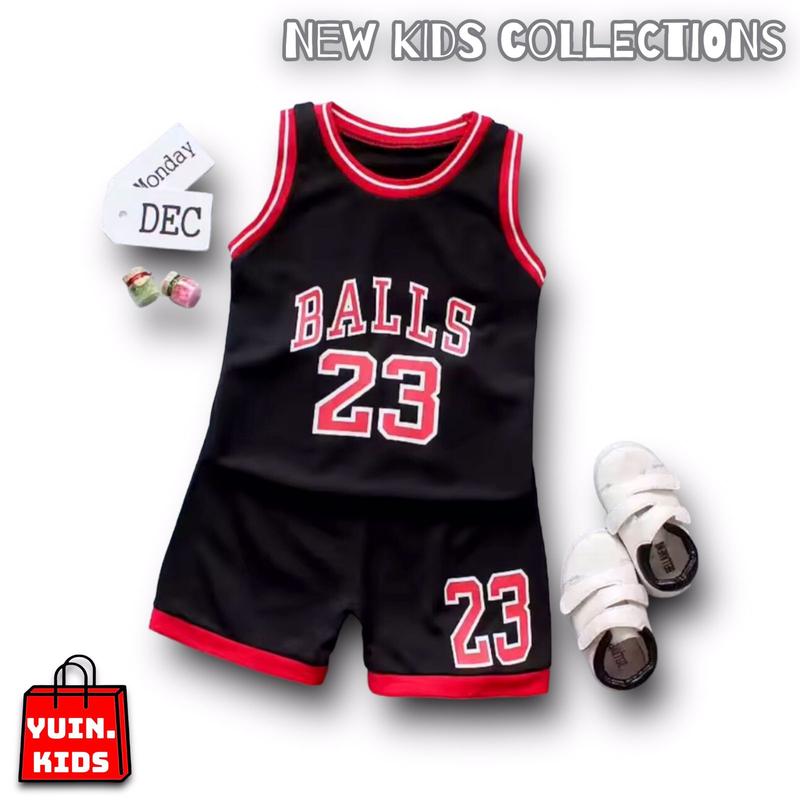 Product Introduction of Yuin.Kids Setelan Lekbong Basket Anak Motif Balls 23 Usia 1-5 Tahun Ada 3 Pilihan Warna 3