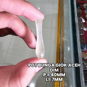 batu akik bentuk pot bunga dewi kwan im