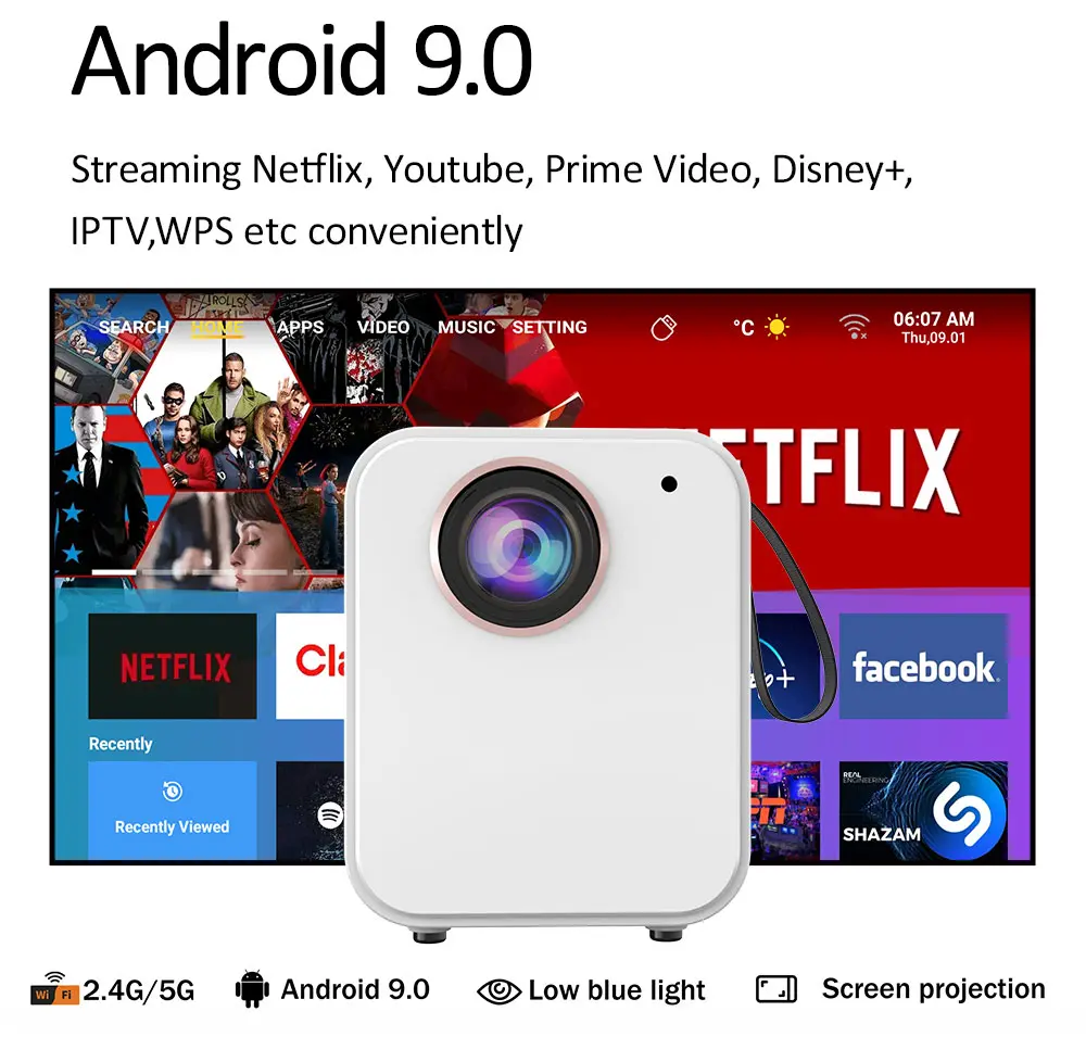 X10 NEW Update Android Support HDMI Portable 4K To 8K Support projector Ultra HD Projector Professional Home Projector home projektor