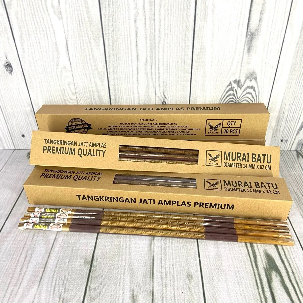 (GROSIR) TANGKRINGAN JATI AMPLAS SAZIME PREMIUM 1 BOX ISI 20 PCS