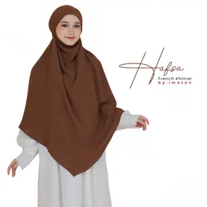 Imazan ~ Hafsa French Khimar Series ~ Khimar Syar'i Instan Non Pad Crinkle Airflow Premium Khimar Syar'i Praktis Khimar Nyaman Model Terbaru Muslim Syari