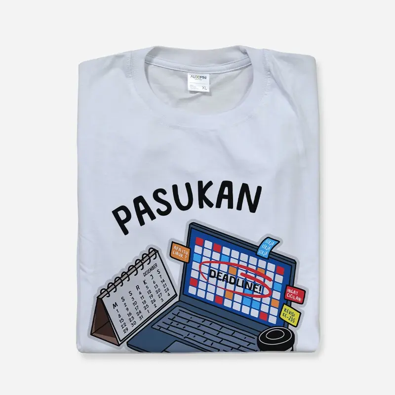 Aloomni Kaos Pasukan Anti Prei T-shirt Cotton Combed 24s Baju 3