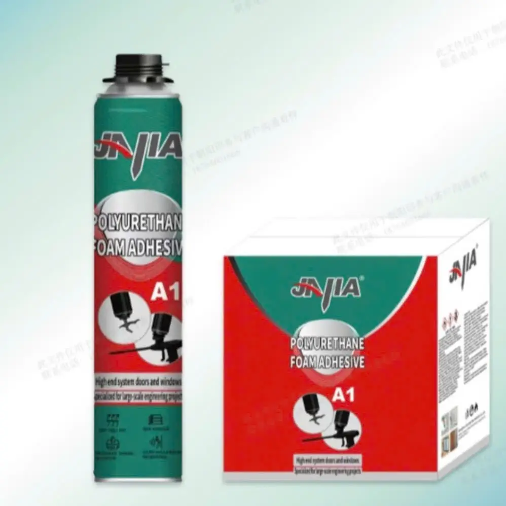 JIA Keo bọt nở Foam 750ml A1 kèm vòi siêu dính chống thấm chống dột cách âm cách nhiệt cho xây dựng công nghiệp và dân dụng