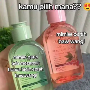 PURBASARI Pembersih Kewanitaan Goji Glow Feminine Wash  Perawatan Hygiene Extract Niacinamide