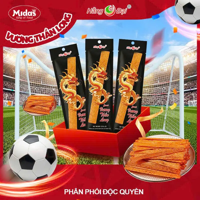 【TẶNG 5 GÀ QUAY ĐƠN TỪ 99K】Combo 3 gói Que cay Vương Thần Long 220g thơm cay ngon hấp dẫn ăn vặt cổng trường que cay khổng lồ