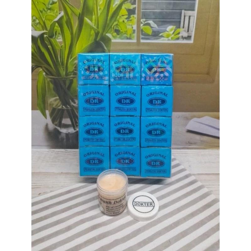 3 Pcs Cream Percerah Wajah Dokter Biru Whitening Original//dr biru  Pelembab Mencerahkan Pencerah Perawatan Muka 4