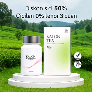 SPECIAL PROMO PAKET BUNDLING TEA KALON GREENTEA ISI 20 KANTONG + KALON SBOOST ISI 30 KAPSUL ORIGINAL 100%