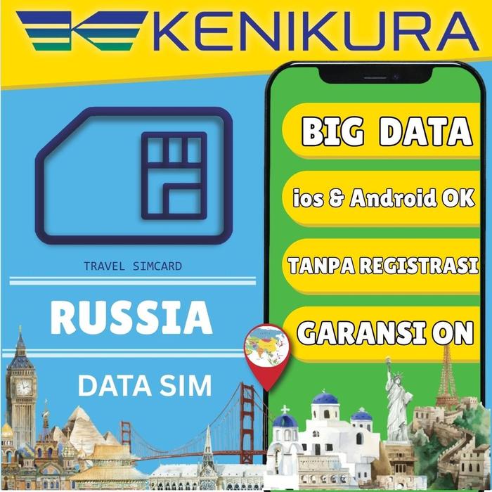 Gambar SIM Card Russia Kuota Data Besar | Rusia SimCard Internet Travel Quota | Kenikura - 5 Days, 3GB dari Kenikura Tour Kota Tangerang Selatan Tokopedia
