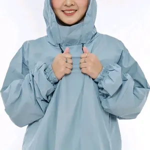 TERBARU JAS HUJAN MODEL GAMIS BAHAN TEBAL PVC 0,25 ANTI REMBES
