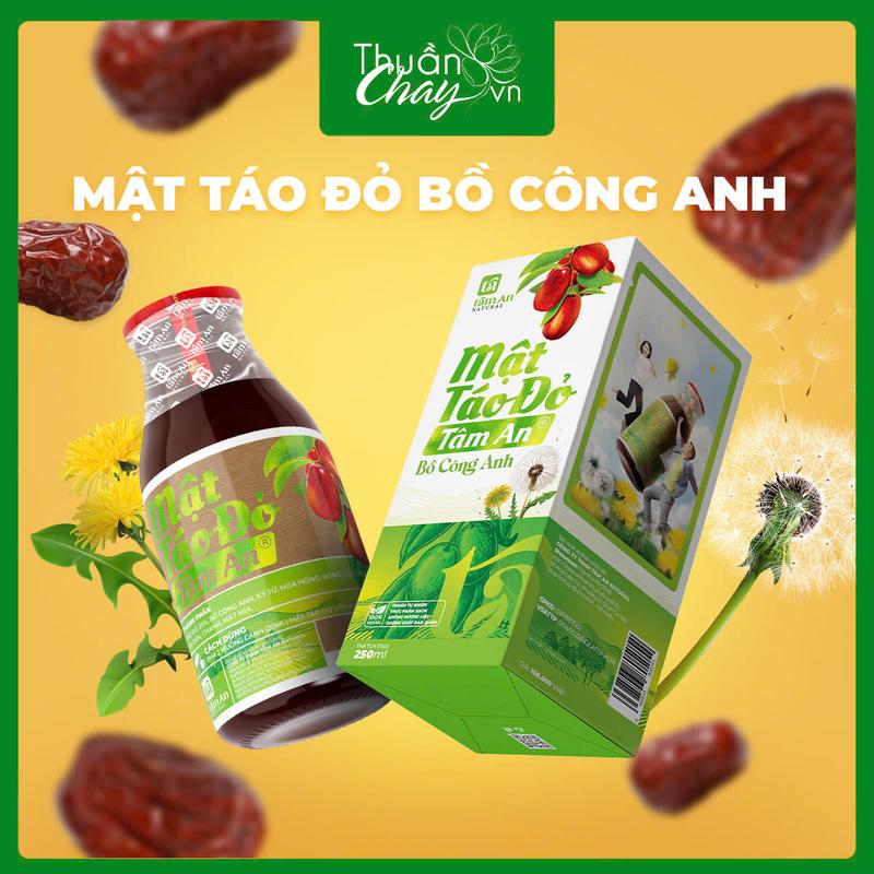 Mật Táo Đỏ Bồ Công Anh Tâm An 250ml Tự Nhiên