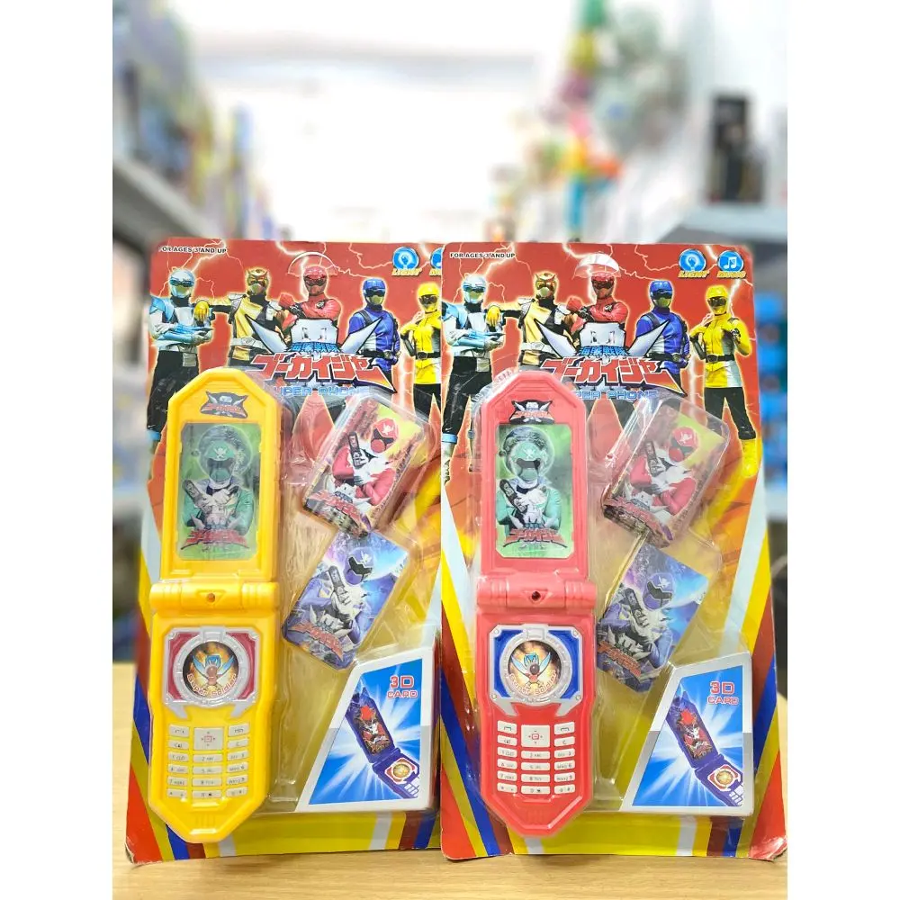Handphone Mainan Karakter Power Rangers 3D Card