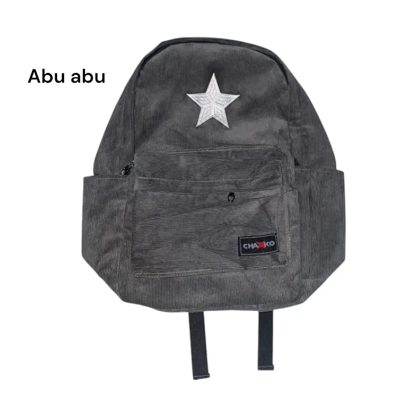Tas ransel Corduroy Starboy tas punggun pria dan wanita 4