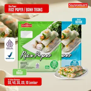 HALAL Rice Paper / Banh Trang High Quality Rice Paper 22cm / Kulit Lumpia Vietnam Rice Paper / Rice Roll Spring Roll 200g 300g 400g 500g