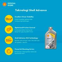 Gambar Oli Mesin Motor Matic Shell Advance City Scooter 10W-40 Kemasan 1 Liter dari Shell Select Bandung Kota Bandung 3 Tokopedia