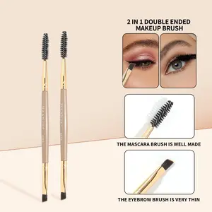 MAANGE Kuas Alis 2-in-1 (2 Buah) – Kuas Rias Mata Multifungsi, Ringkas & Nyaman Dibawa untuk Detailing Alis & Eyeshadow (5270)