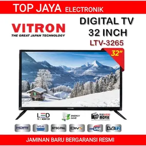 LED TV VITRON 32 INCH LTV-3265 BARU BERGARANSI RESMI